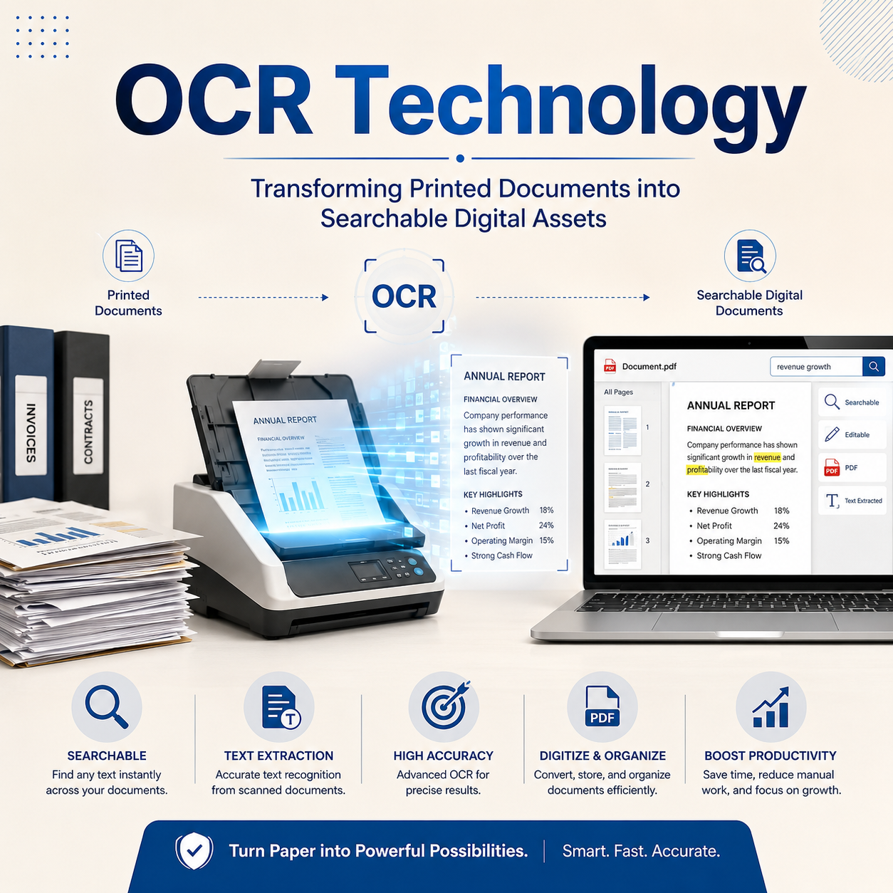 OCR Technology: Transforming Printed Documents into Searchable Digital Assets