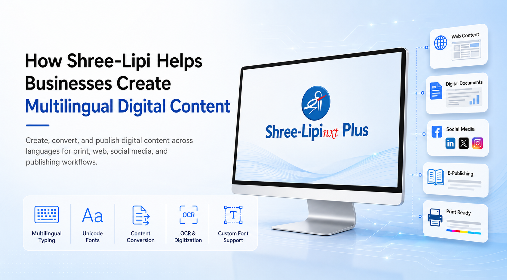 How Shree-Lipi Helps Businesses Create Multilingual Digital Content